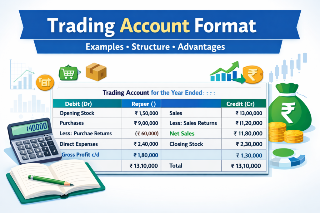 Trading Account Format