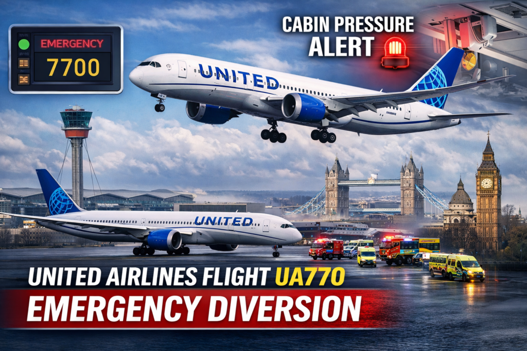 United Airlines Flight UA770 Emergency Diversion