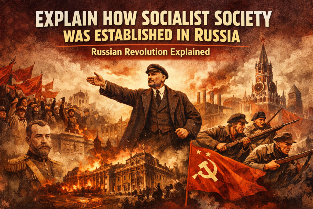 Explain How Socialist Society Was Established in Russia