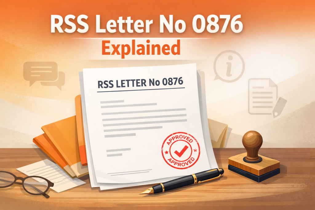 RSS Letter No 0876