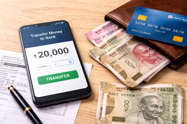 How to Transfer Amount from Credit Card to Bank Account